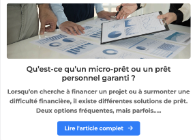 Illustration d'un micro-prêt